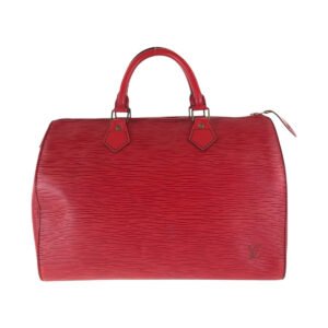 LOUIS VUITTON Handbag M43007 leather Castilian Red Gold Metal Handbags Mini Boston Duffel bag Epi Speedy 30 Women Used | AlmaBagz