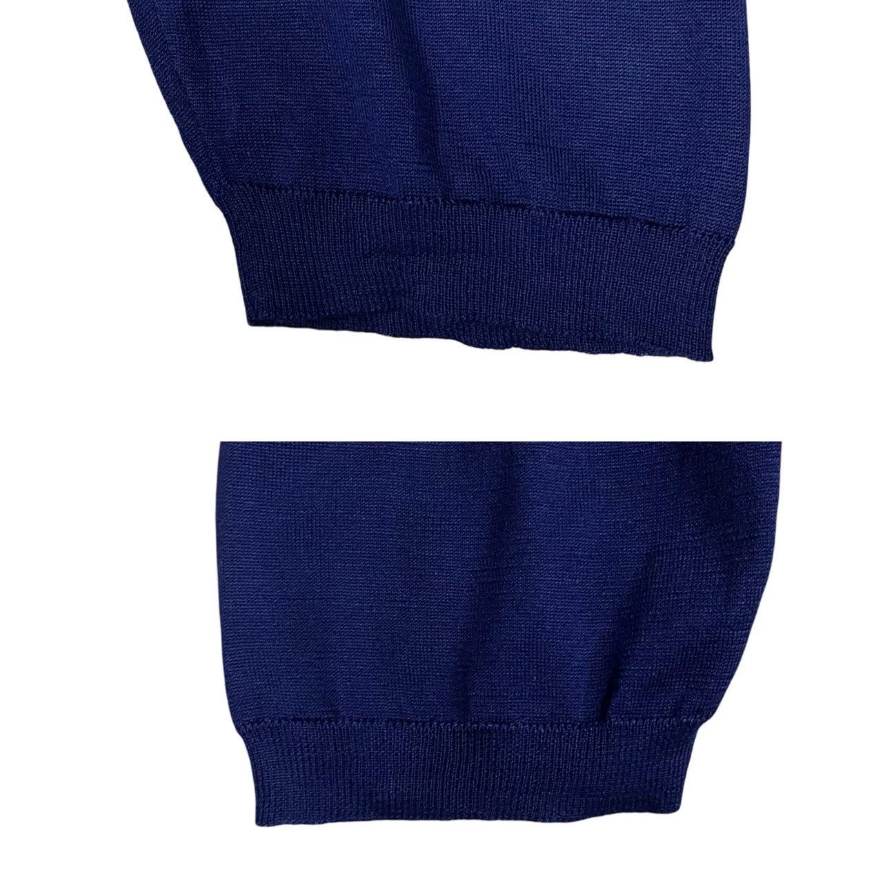 HERMES knit silk Navy L | AlmaBagz - Image 8