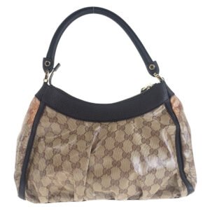GUCCI Shoulder Bag 265692 PVC, Leather beige Abby GG Crystal Women Used | AlmaBagz