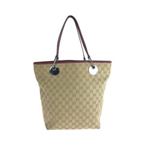 GUCCI Tote Bag 120836 GG canvas beige Tote Bag handbag Women Used | AlmaBagz