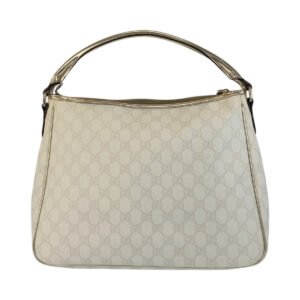 GUCCI Handbag 189898 GG Supreme Canvas white Handbag Women Used | AlmaBagz