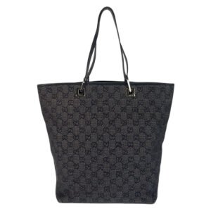 GUCCI Tote Bag 31243 GG canvas black | AlmaBagz