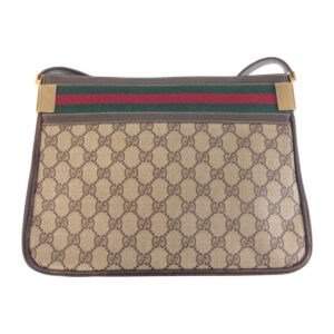 GUCCI Shoulder Bag GG Supreme Canvas multicolor Old Gucci Shelly Line | AlmaBagz