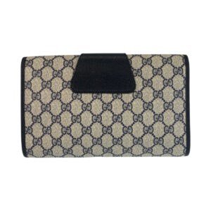 GUCCI Clutch bag 89 01 030 GG Supreme Canvas gray Sherry Line Old Gucci | AlmaBagz