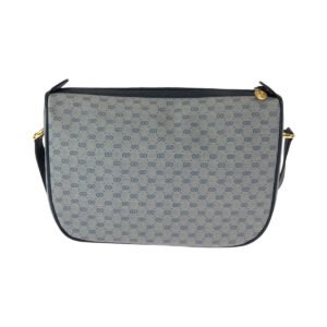 GUCCI Shoulder Bag 89 02 077 GG Supreme Canvas gray Shoulder Bag pochette Old Gucci Women Used | AlmaBagz