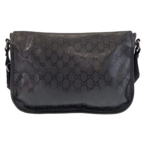 GUCCI Shoulder Bag PVC black Shoulder Bag Messenger bag GG implementation Women Used | AlmaBagz