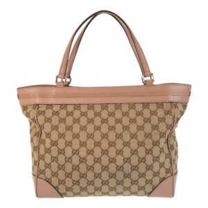 GUCCI Tote Bag 257061 GG canvas, leather beige Tote Bag Shoulder Bag Mayfair Women Used | AlmaBagz