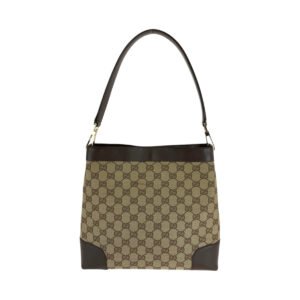 GUCCI Shoulder Bag 001 4231 GG canvas Brown Beige Gold Metal One Shoulder Bag Women Used | AlmaBagz