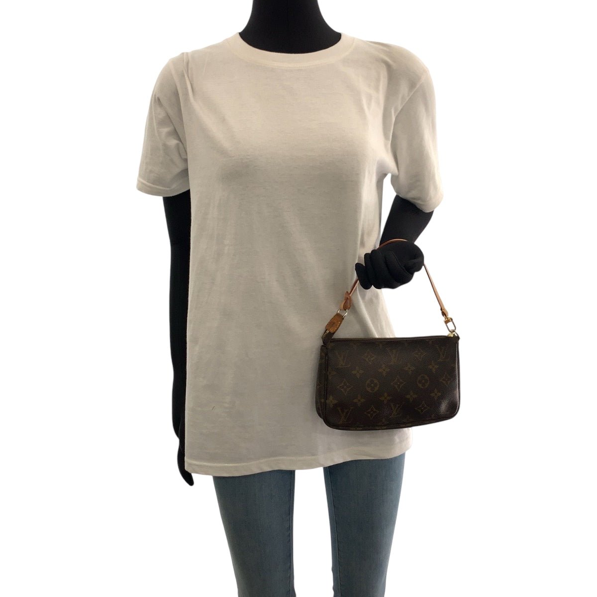 LOUIS VUITTON Shoulder Bag M40712 PVC Brown Monogram Pochette Accessoires | AlmaBagz - Image 6