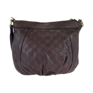 GUCCI Shoulder Bag 203257 leather Brown Abby Guccissima | AlmaBagz