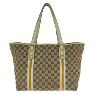 GUCCI Tote Bag 139260 GG canvas beige Sherry line | AlmaBagz