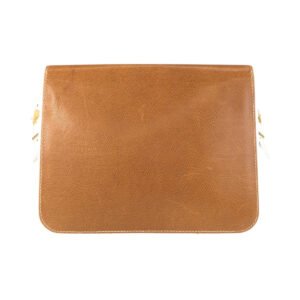GUCCI Shoulder Bag leather Brown white Old Gucci | AlmaBagz