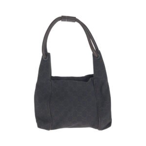 GUCCI Shoulder Bag 101333 GG canvas Brown Black Metal | AlmaBagz