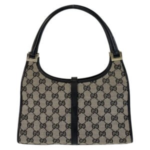 GUCCI Shoulder Bag 002 1068 GG canvas gray Jackie | AlmaBagz
