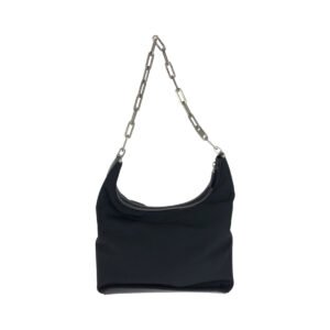 GUCCI Shoulder Bag 001 3374 Nylon Black SilverMetal | AlmaBagz