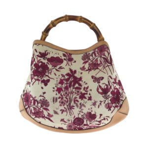 GUCCI Shoulder Bag 169961 canvas multicolor Bamboo flora | AlmaBagz