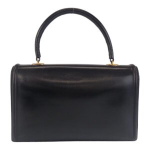 HERMES Handbag Box scarf black Chene Dunkle Sac A Man | AlmaBagz