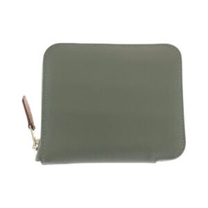 HERMES Bifold Wallet Evercolor green Azap Compact Silk in | AlmaBagz