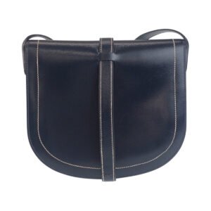 HERMES Shoulder Bag Box scarf Navy Gallopard | AlmaBagz