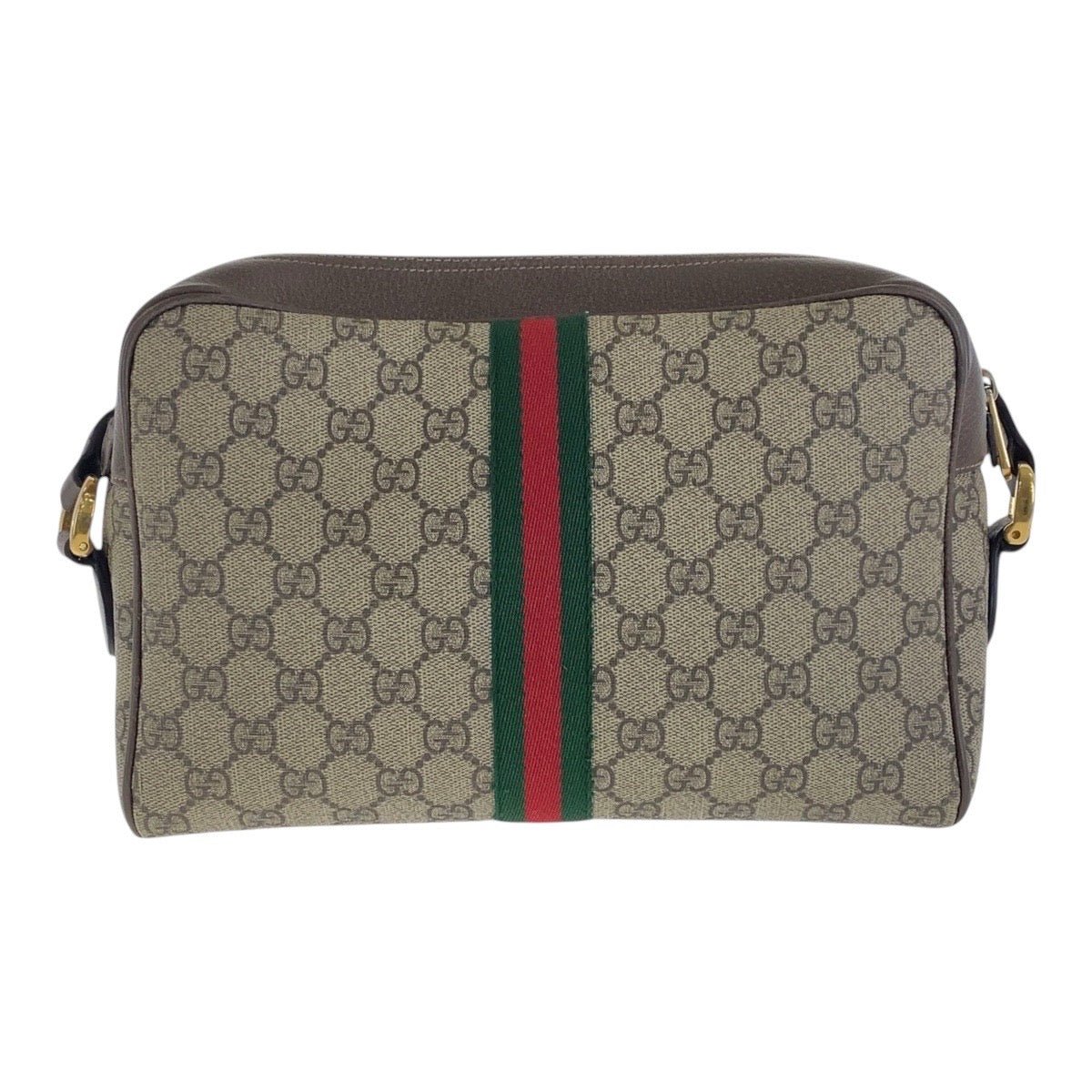GUCCI Shoulder Bag 517060 GG Supreme Canvas Beige Gold Metal Sherry Line Ophidia | AlmaBagz