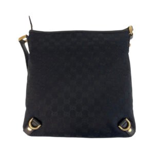 GUCCI Shoulder Bag 131326 GG canvas black Abbey | AlmaBagz