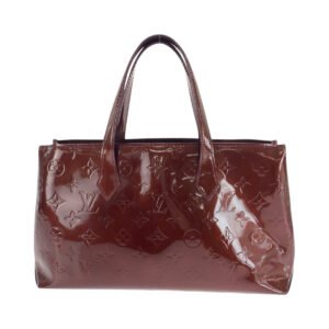 LOUIS VUITTON Handbag M93641 Monogram Vernis Brown Monogram Vernis Wilsher PM | AlmaBagz