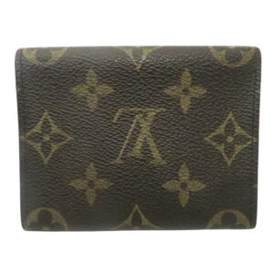 Louis Vuitton Brown Canvas Card case wallet accessories | AlmaBagz