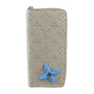 Louis Vuitton blue  Leather Long Wallet (Bi-Fold) | AlmaBagz