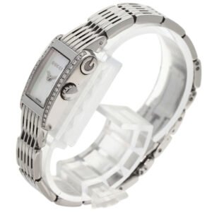 GUCCI Watches Quartz 8600L Stainless Steel Silver G Metro Diamond White shell dial | AlmaBagz
