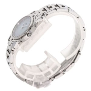 HERMES Watches Quartz CL4.210 Stainless Steel Silver Clipper Nacre Blue shell dial Women Used | AlmaBagz