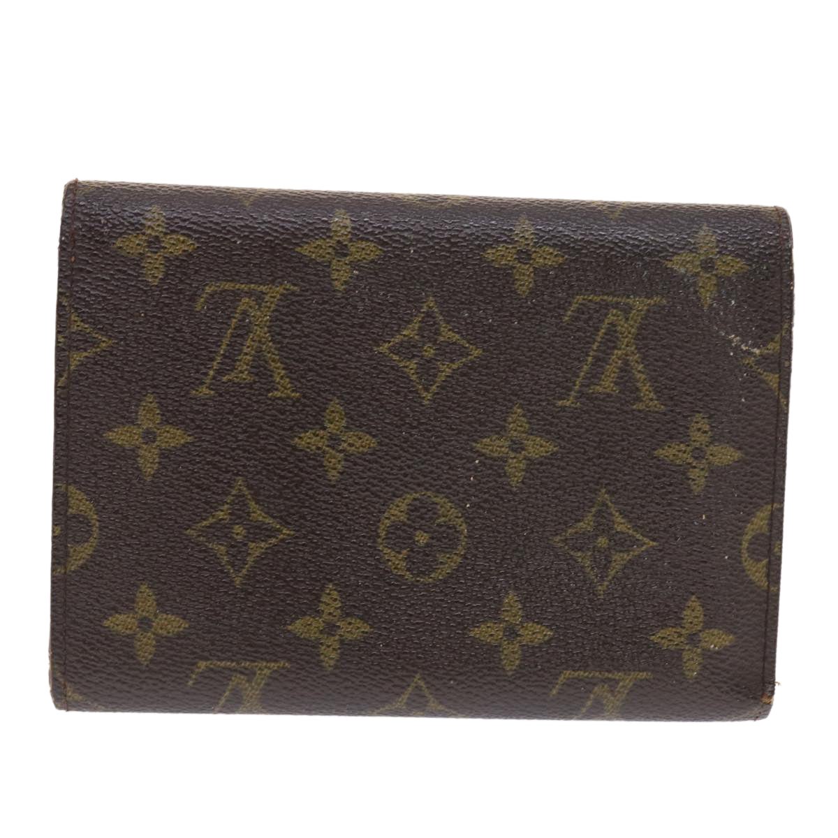 LOUIS VUITTON Monogram Porte Tresor Etui Papie Wallet M61202 LV Auth 50829 | AlmaBagz