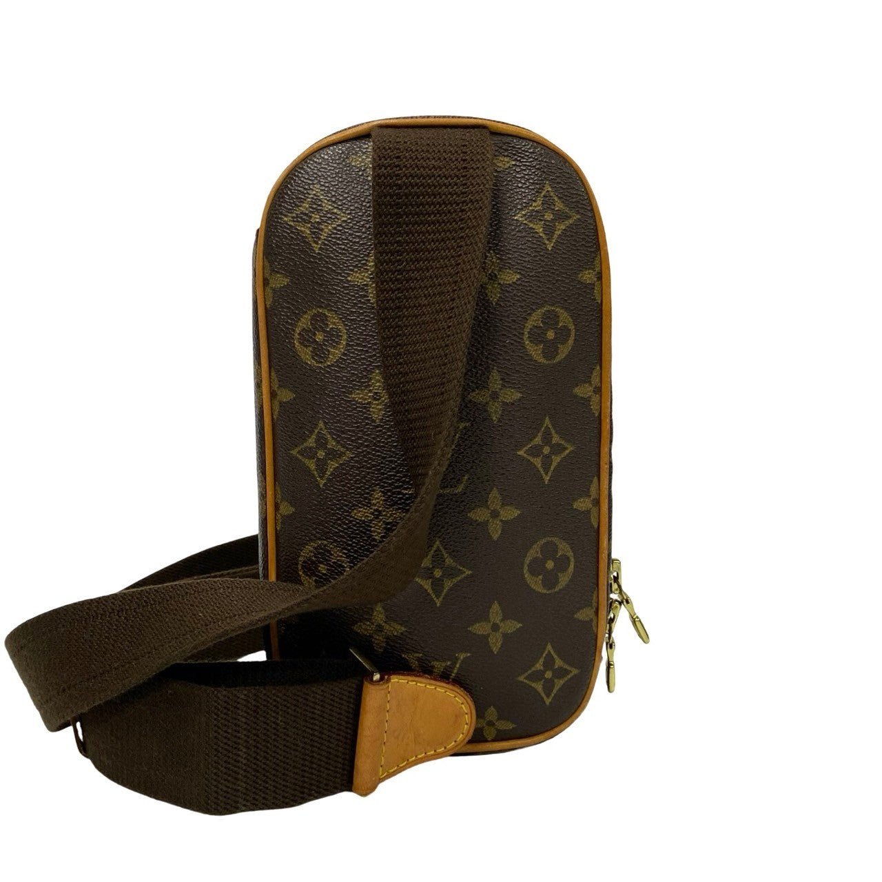 LOUIS VUITTON Sling bag leather Brown Monogram Pochette Gange | AlmaBagz - Image 4