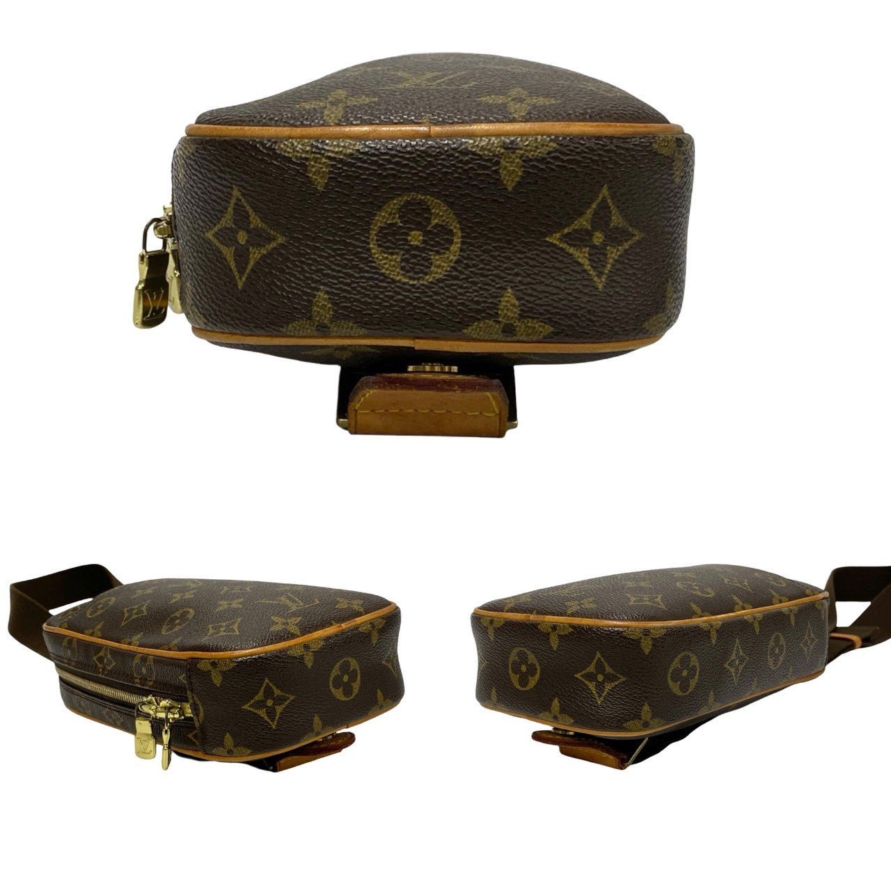 LOUIS VUITTON Sling bag leather Brown Monogram Pochette Gange | AlmaBagz - Image 6