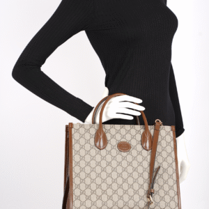 Gucci Womens Top Handle GG Tote Supreme Small | AlmaBagz