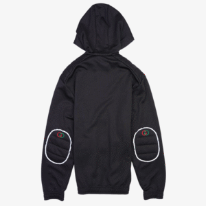 Gucci Mens Elbow Patch Oversized Technical Jersey Black S | AlmaBagz