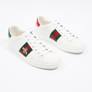 Gucci Ace Bee White / Red / Green Leather EU 37 UK 4 | AlmaBagz