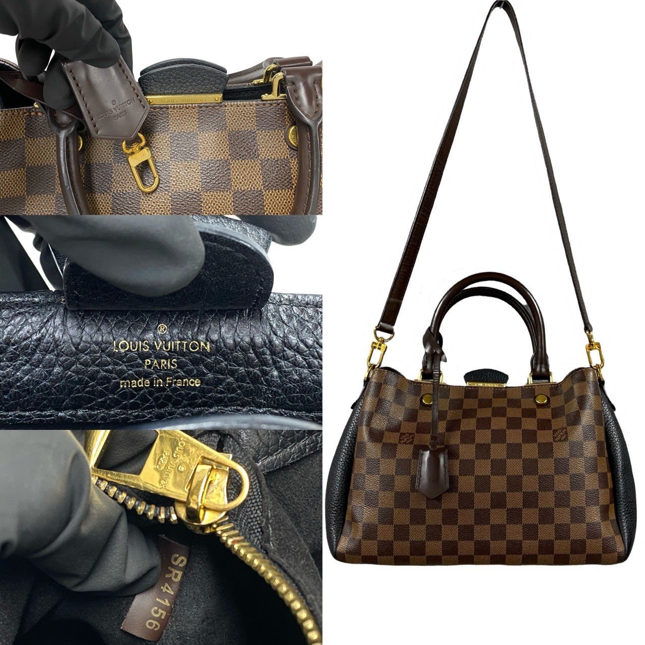 LOUIS VUITTON Shoulder Bag leather Brown Damier Brittany | AlmaBagz - Image 3