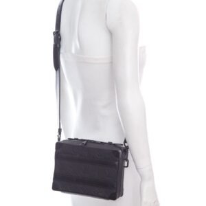 Louis Vuitton Black Embossed Handle Soft Trunk Handbag | AlmaBagz