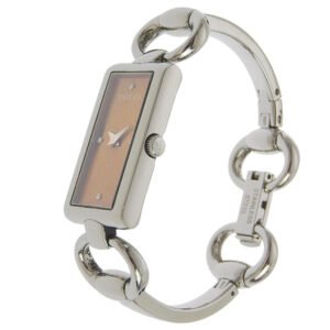 GUCCI Watches Quartz 119 Stainless Steel Brown 4P diamond Tornavoni Brown dial Women Used | AlmaBagz