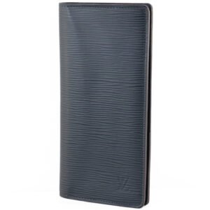 LOUIS VUITTON Long Wallet Purse M60615 Epi Leather Navy blue Portefeuille Blaza mens Used | AlmaBagz