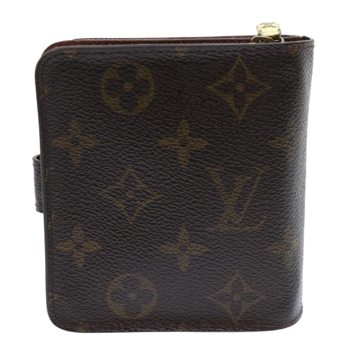 LOUIS VUITTON Monogram Compact Zip Wallet M61667 LV Auth 52462 | AlmaBagz