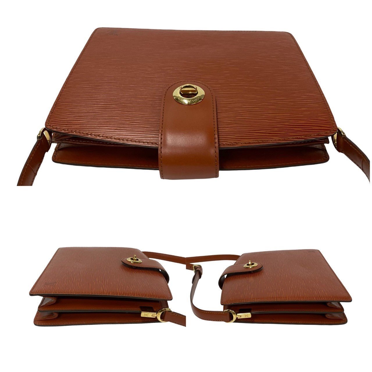 LOUIS VUITTON Shoulder Bag leather Brown Epi Capuchin | AlmaBagz - Image 5