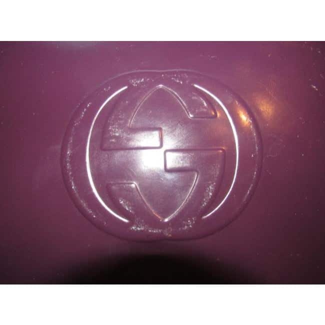 Gucci Tom Ford Purple Patent Leather XL Clutch | AlmaBagz