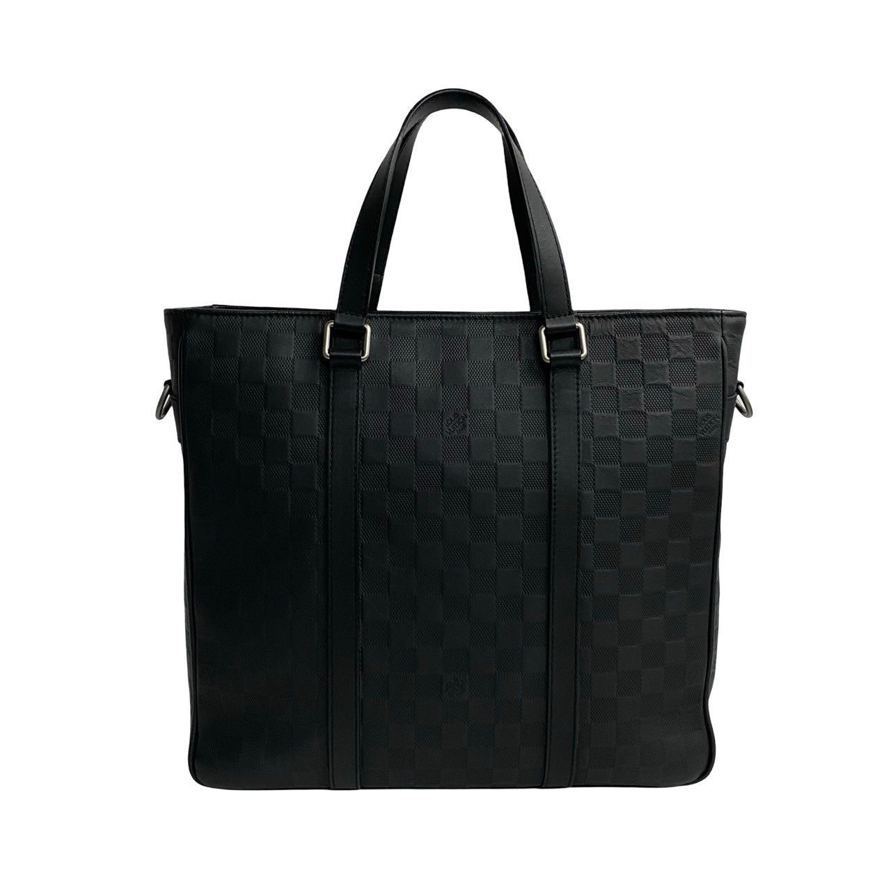 LOUIS VUITTON Shoulder Bag leather black Damier Anfini Tadao PM | AlmaBagz - Image 4