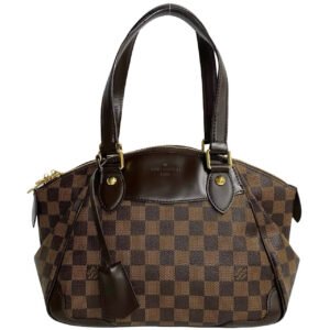LOUIS VUITTON Handbag PVC Brown Damier Verona PM | AlmaBagz