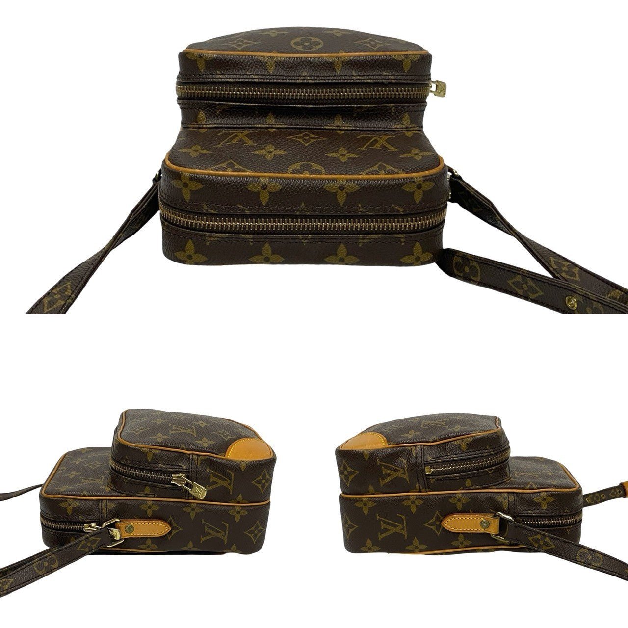 LOUIS VUITTON Shoulder Bag leather Brown Monogram Amazone | AlmaBagz - Image 5