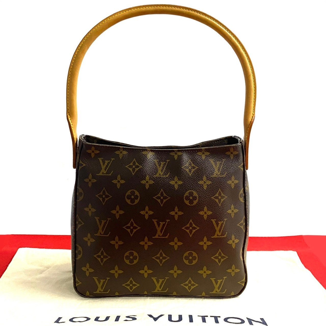 LOUIS VUITTON Shoulder Bag leather Brown Monogram Looping PM | AlmaBagz - Image 10