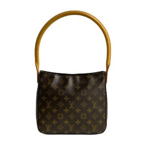 LOUIS VUITTON Shoulder Bag leather Brown Monogram Looping PM | AlmaBagz