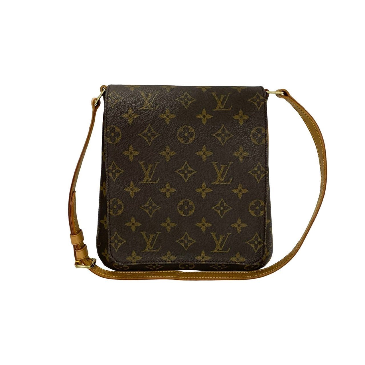 LOUIS VUITTON Shoulder Bag leather Brown Monogram Musette Salsa | AlmaBagz