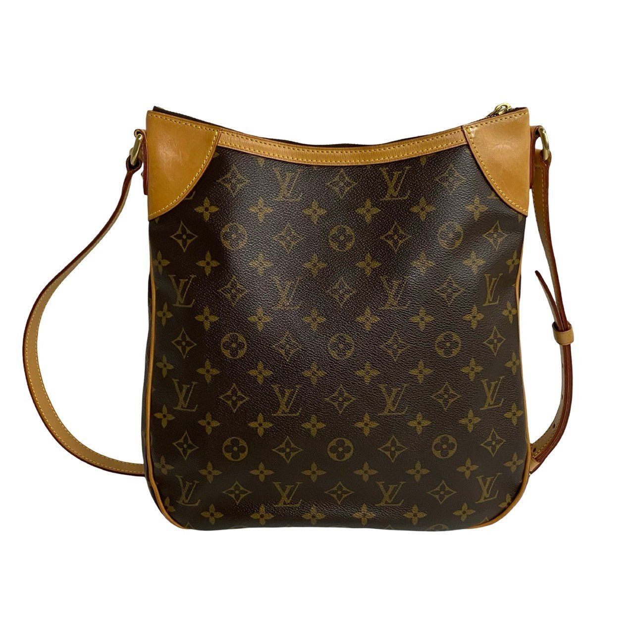 LOUIS VUITTON Shoulder Bag leather Brown Monogram Odeon MM | AlmaBagz - Image 4